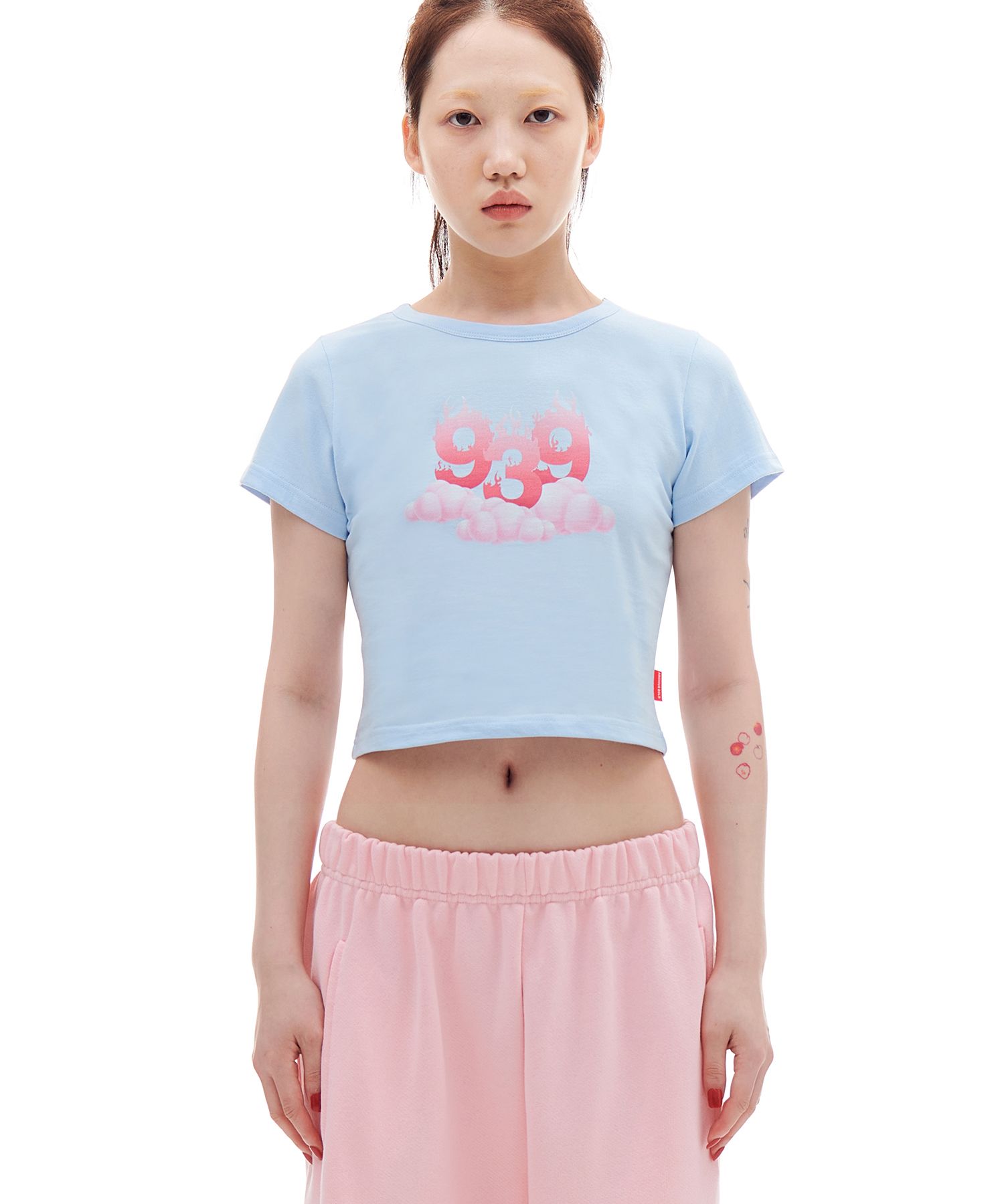 MUSINSA | ARCHIVE BOLD 939 TYPE F CROP TOP (SKY BLUE)