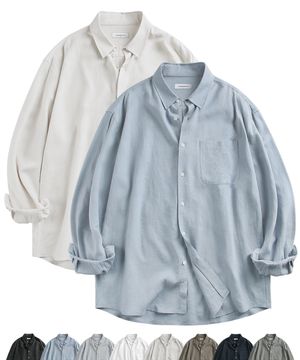 아크로매틱 플루이드 린넨 포켓 셔츠 ( 8Color )