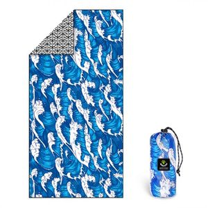 비치타올 파우치 대형 타월 라이트 블루웨이브