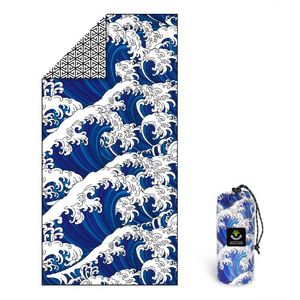 비치타올 파우치 대형 타월 블루웨이브