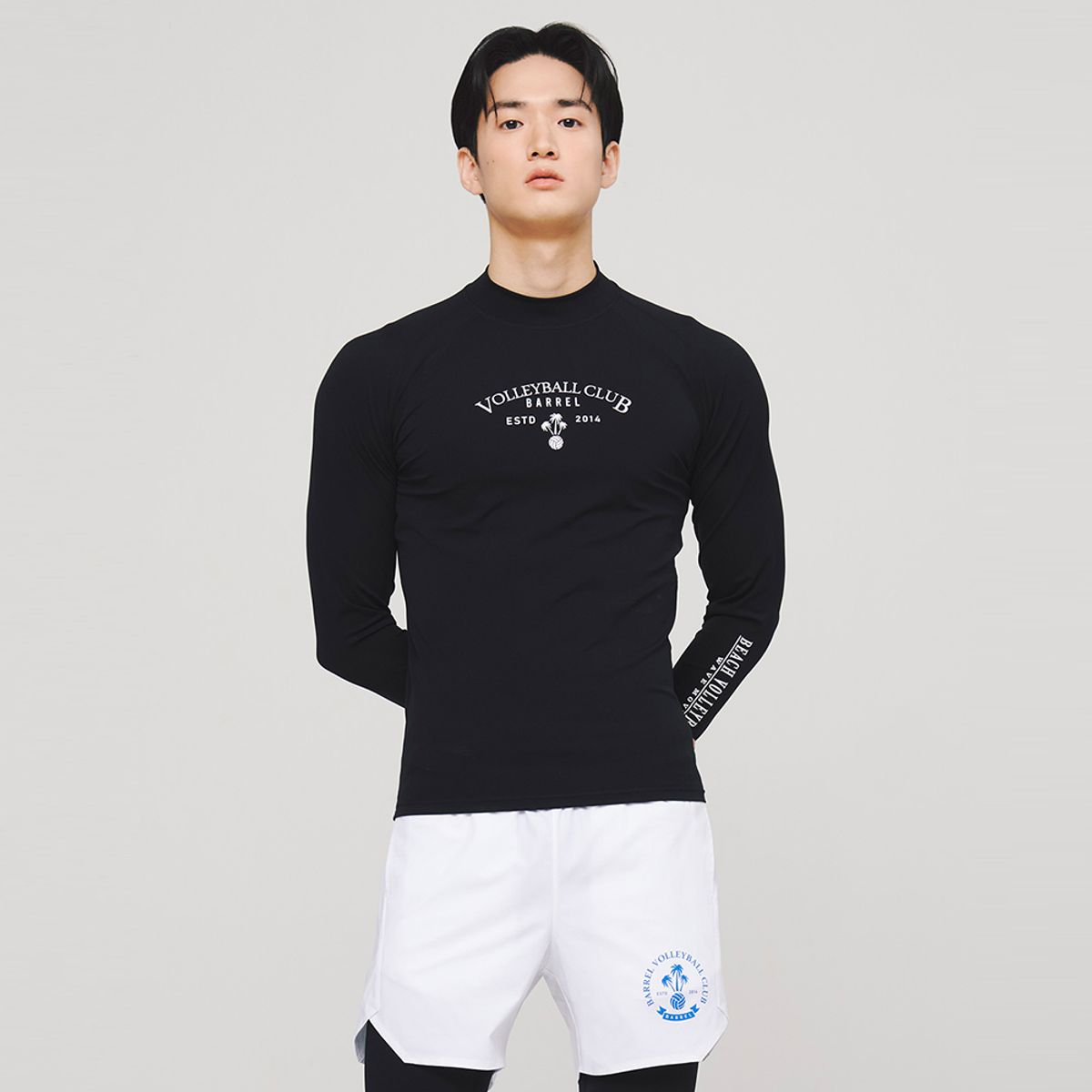 배럴(BARREL) 맨 발리 래쉬가드 블랙 (BI2MWRG07BLK)