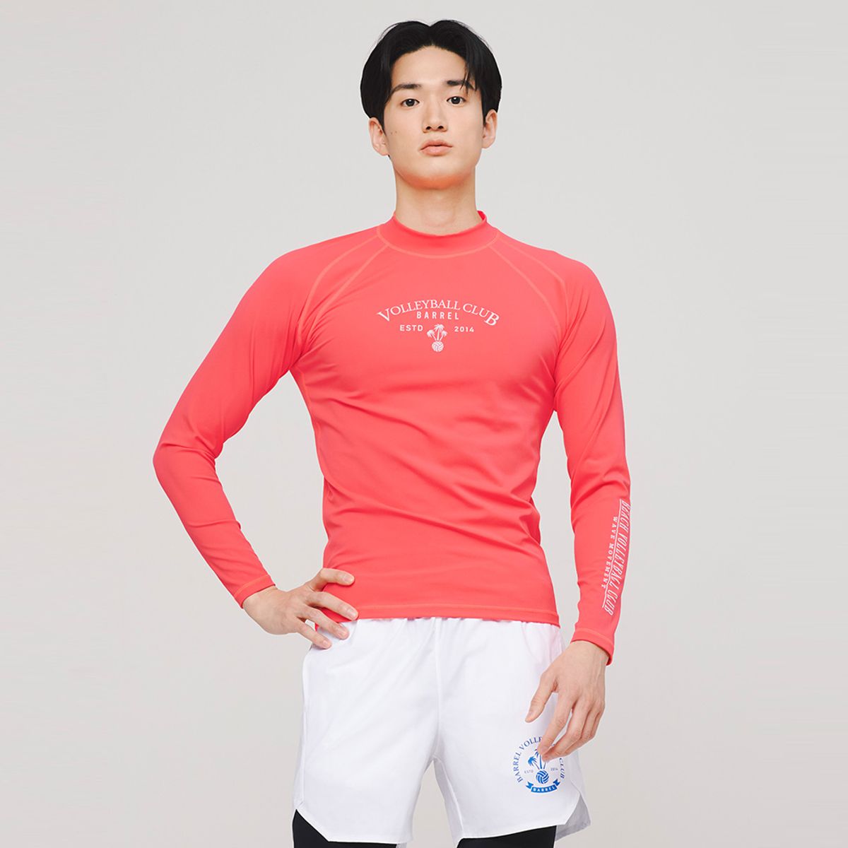 배럴(BARREL) 맨 발리 래쉬가드 크러쉬레드 (BI2MWRG07CRD)