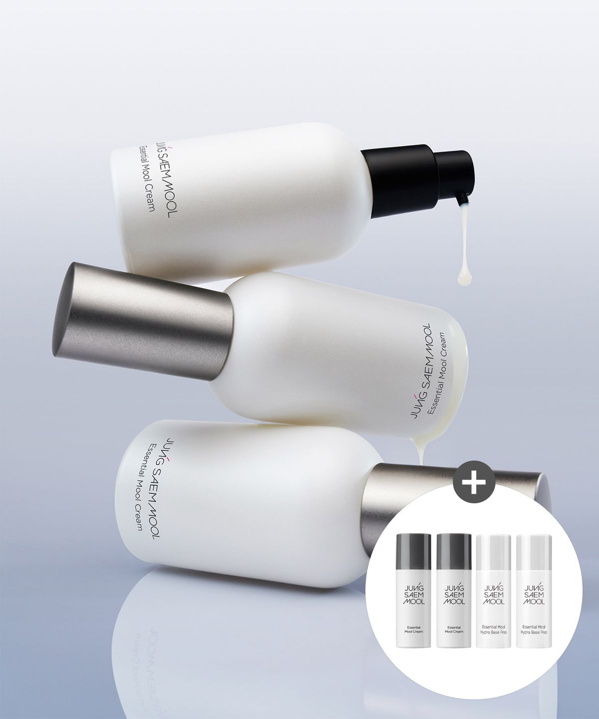 정샘물(JUNGSAEMMOOL) 에센셜 물 크림 50ml (물크림 8ml 2개 + 베이스프렙 8ml 2개 증정)