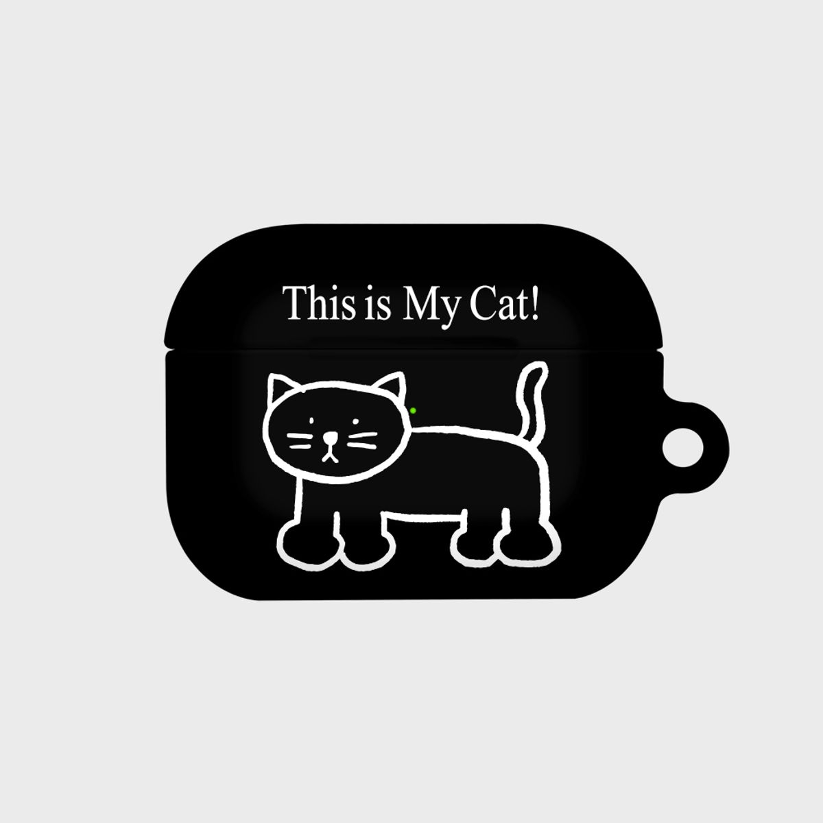 앤커버(NCOVER) THIS IS MY CAT-BLACK(에어팟프로하드)