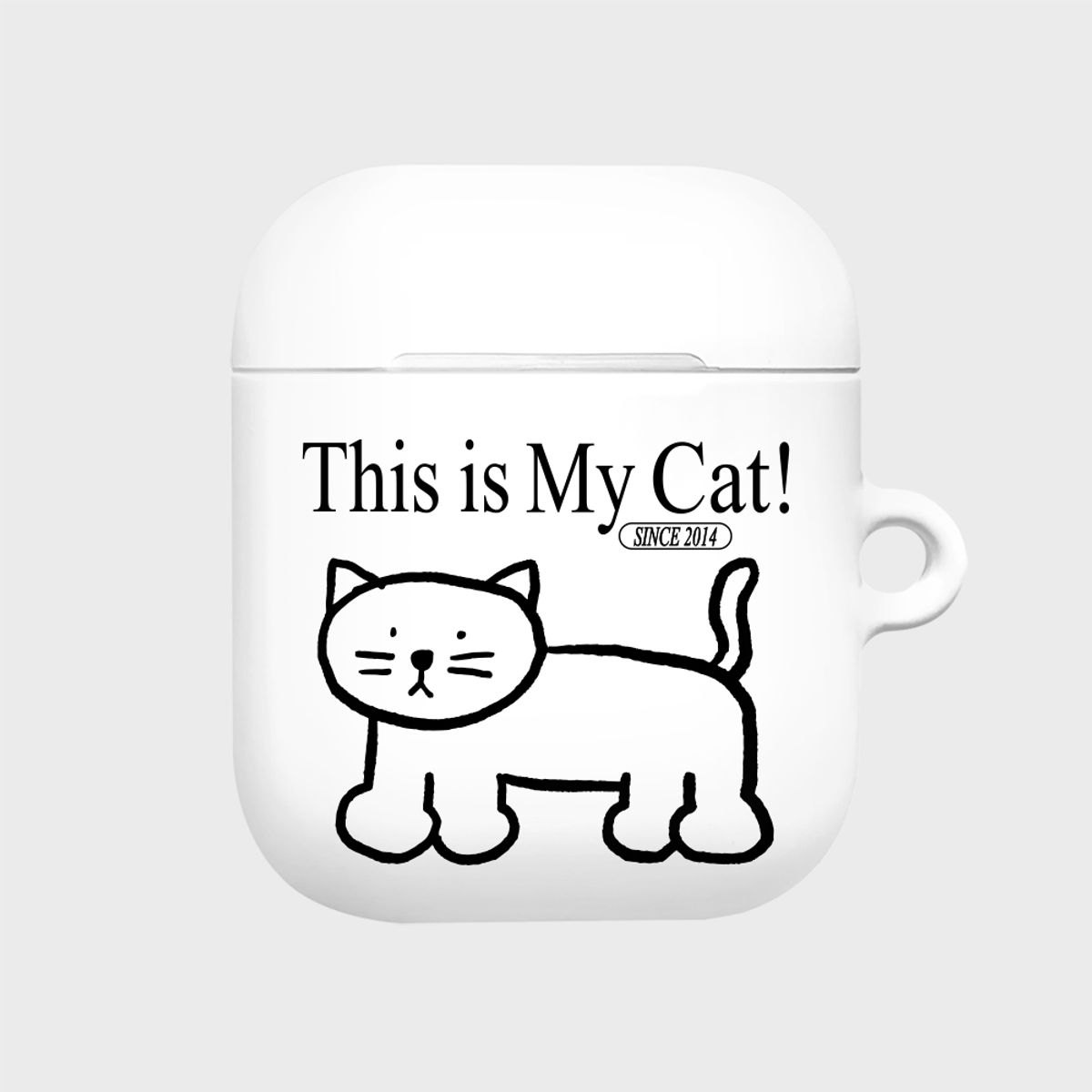 앤커버(NCOVER) THIS IS MY CAT-WHITE(에어팟하드)