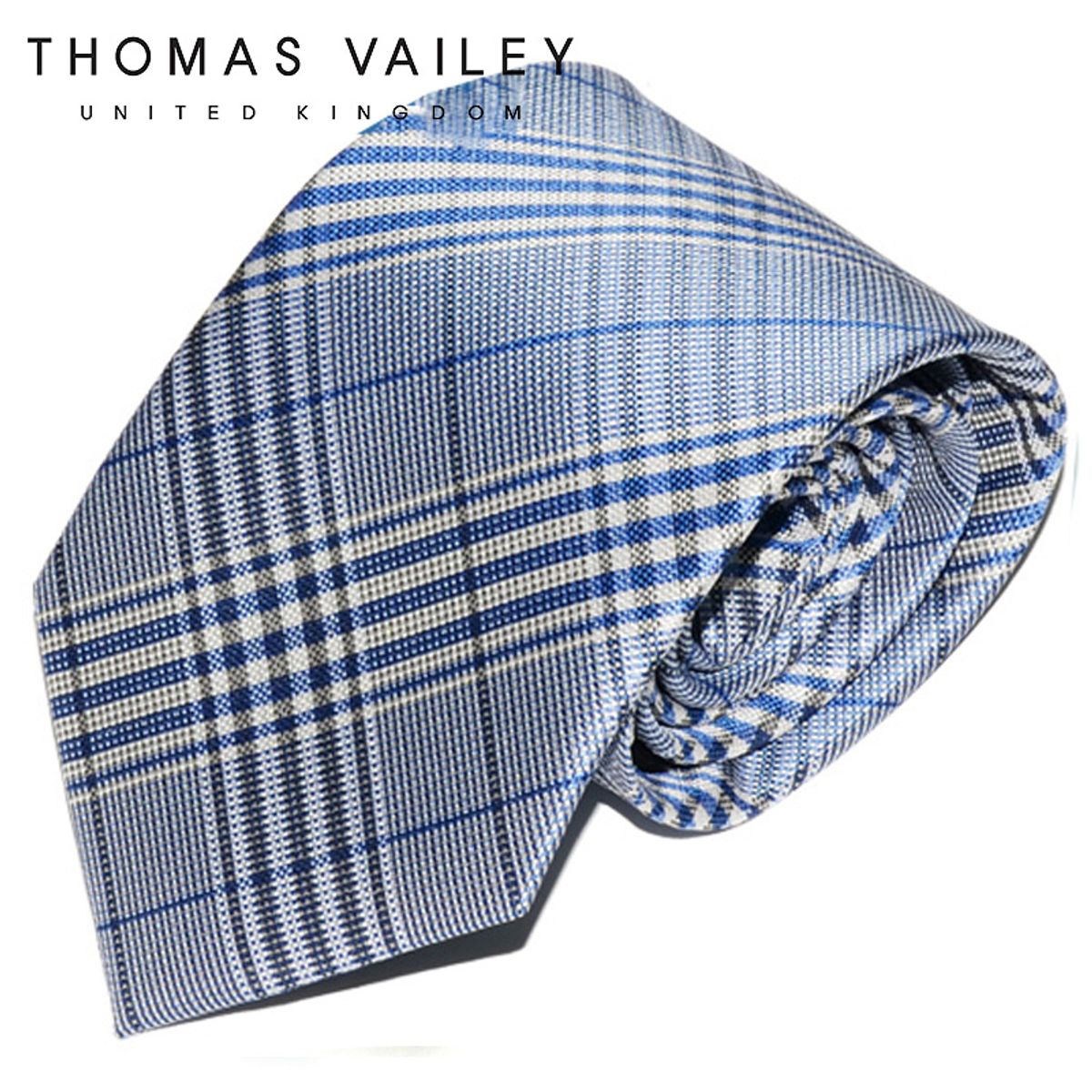 토마스 베일리(THOMAS VAILEY) 패션넥타이-쿨글렌 블루 8cm