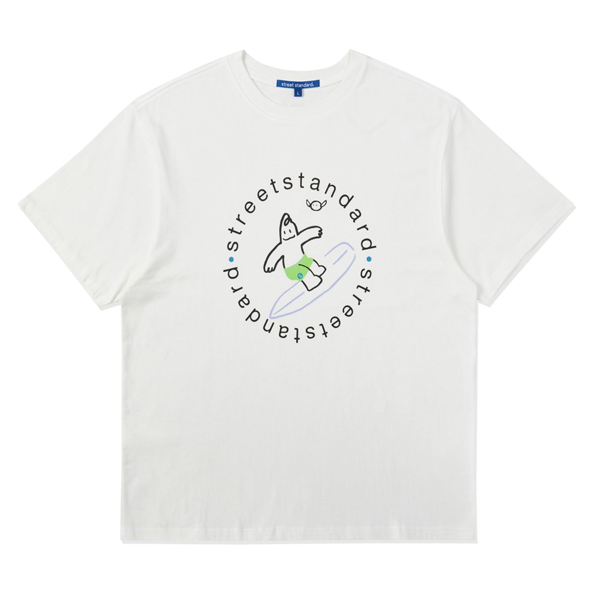 스트리트 스탠다드(STREET STANDARD) [STSD] SURF noname S/SLV TS (SUNCMTS014_WH)
