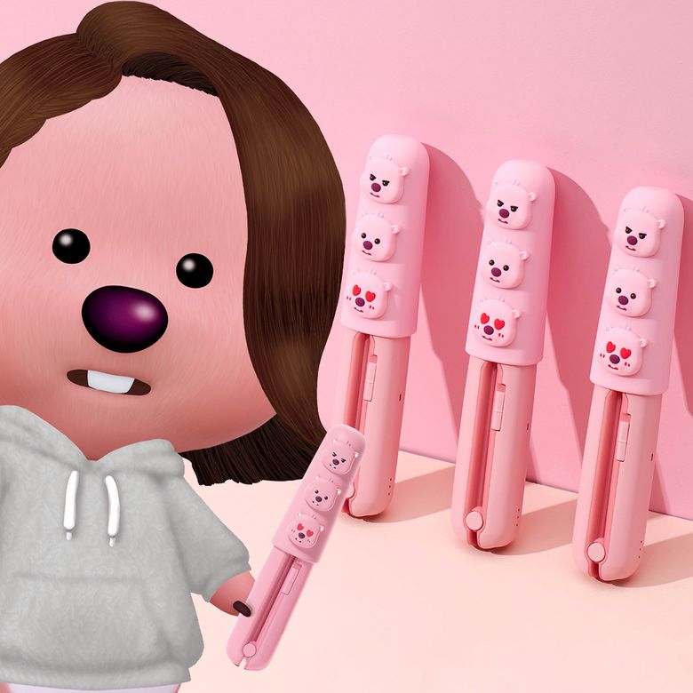 잔망루피 무선 미니 고데기