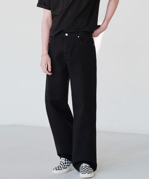 【AVANDRESS】this is wide denim pants  ★韓国の人気★ ☆TWICE モモ☆AVANDRESS☆送料込み☆BUCKLE WIDE DENIM PANTS