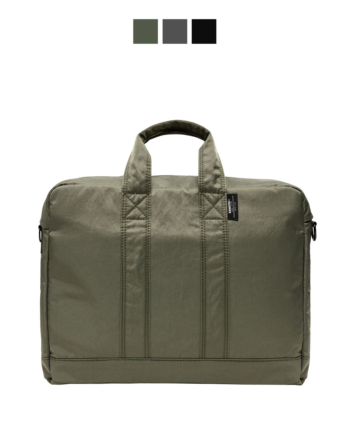 카네이테이(KANEITEI) MONDO BRIEFCASE (OLIVE DRAB) / RECYCLED