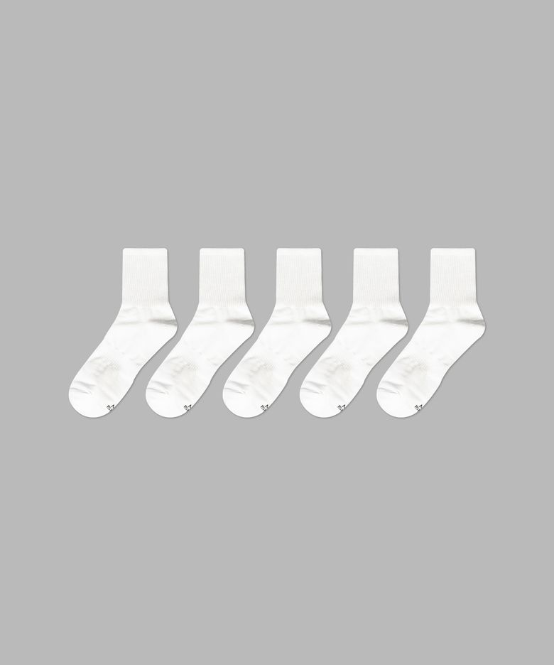 [5PACK] 1507 모노 트라우져 하프 삭스 _ 화이트