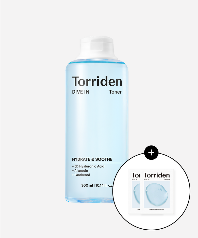 다이브인 저분자 히알루론산 토너 300ml (+다이브인 세럼 2ml*2개)