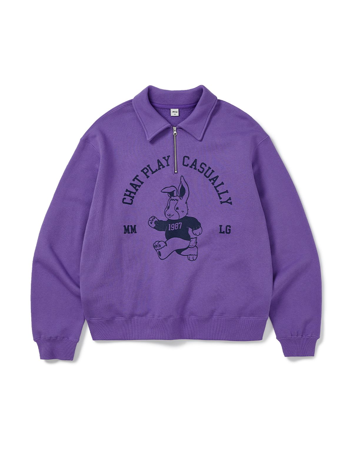 엠엠엘지(MMLG) [Mmlg] MELGE RUGBY SWEAT (COMPORT PURPLE)