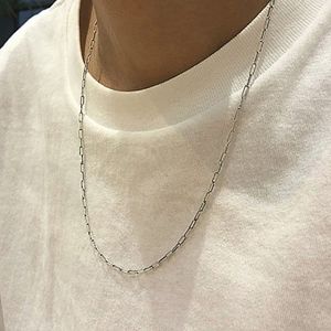 [Bs-372] 925실버 사각 체인목걸이