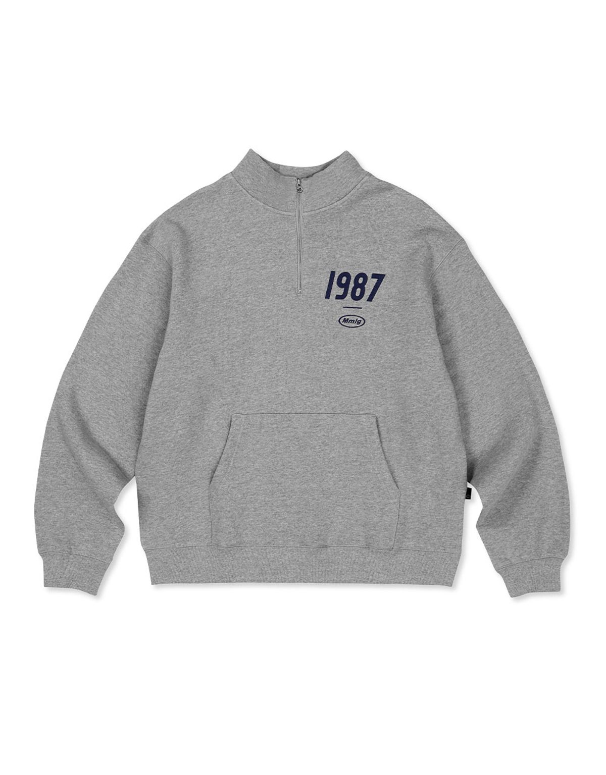 엠엠엘지(MMLG) [Mmlg] 19MG HALF-ZIP SWEAT (EVERY GREY)