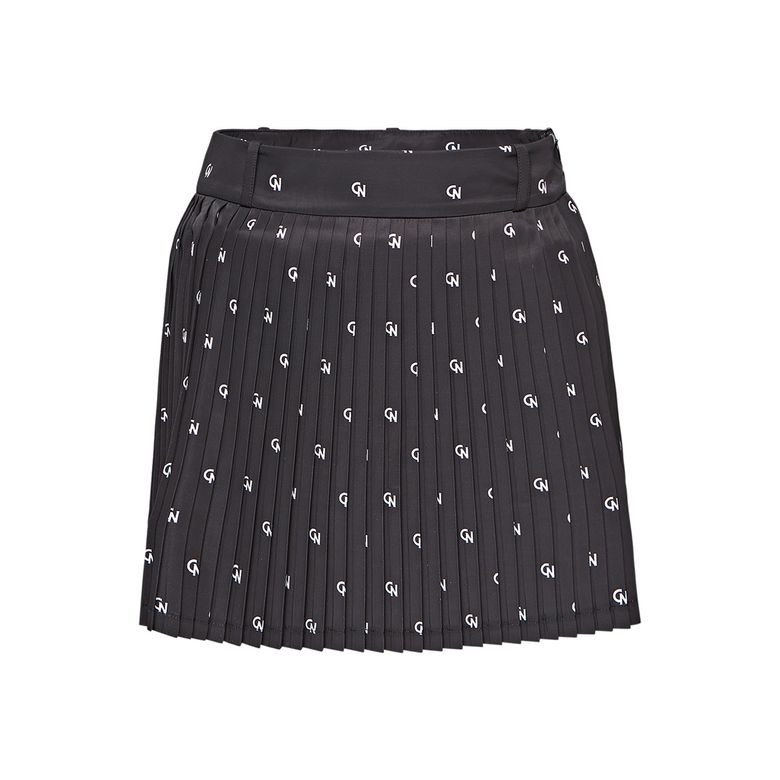 WOMEN CN PLEATED-SKIRT (BLACK)
