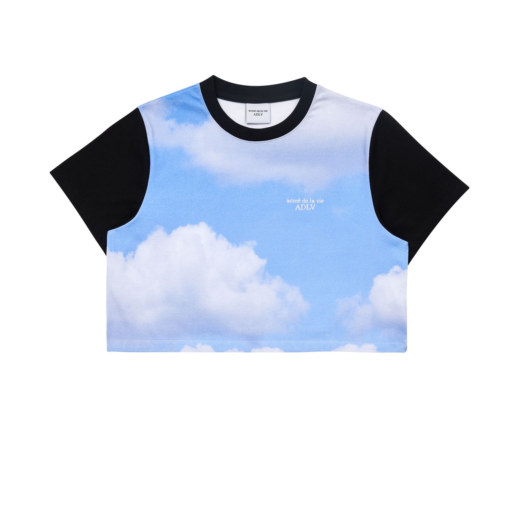 ★関税込★acme'de la vie★CLOUD ARTWORK CROP TOP T-SHIRT★ MUSINSA | acmé de la vie CLOUD ARTWORK CROP TOP SHORT SLEEVE