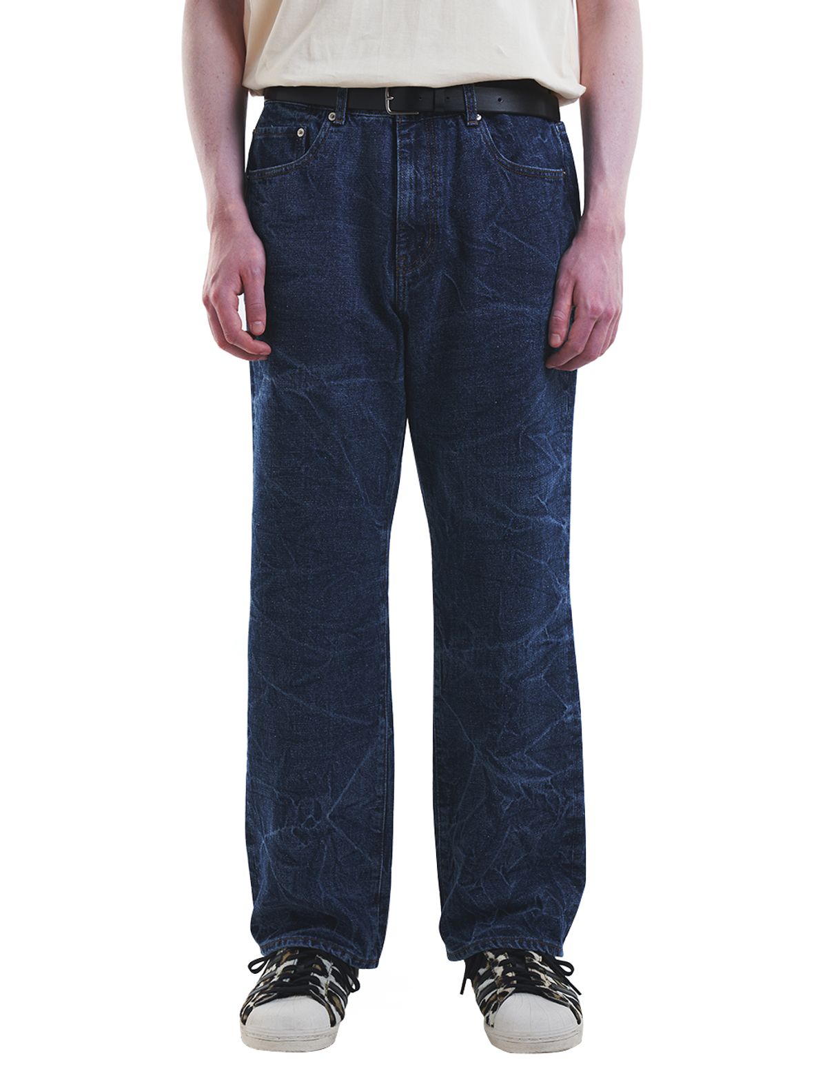 데호(DEHO) SEQUIA WASHED DENIM [Dark blue]