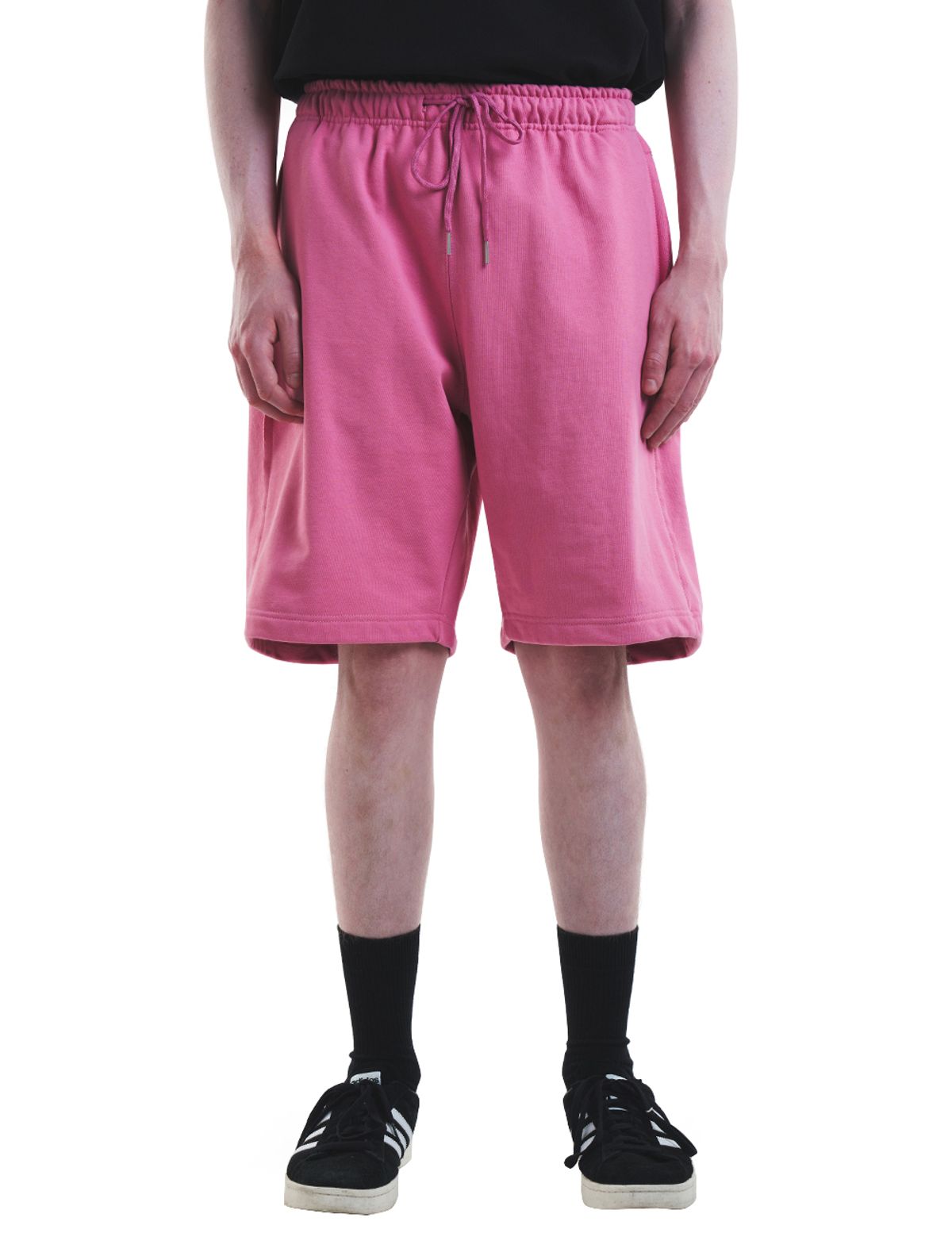 데호(DEHO) CUTTING SWEAT HALF PANTS [Pink]