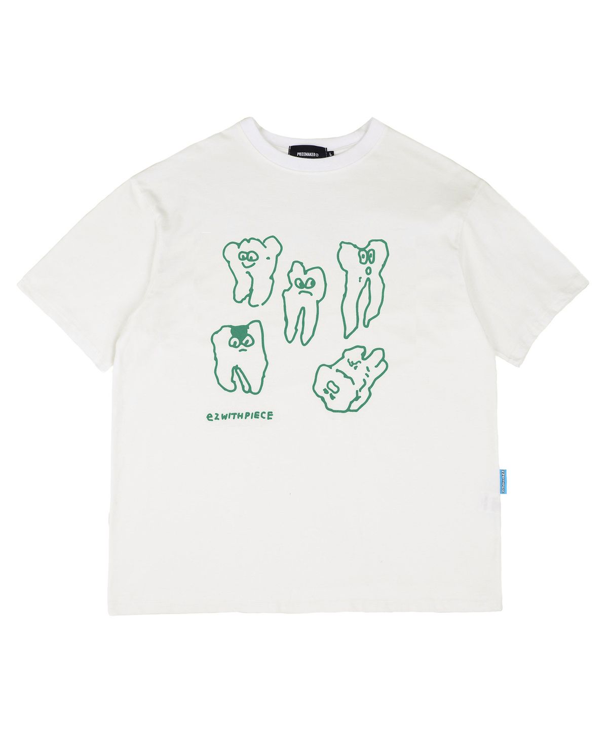 피스메이커(PIECE MAKER) [EZwithPIECE] TEETH TEE (IVORY)