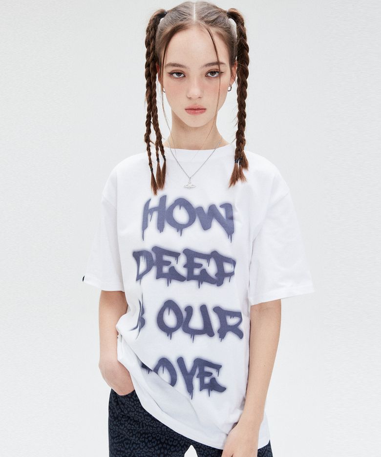 SU SPRAY TEE(WHITE)