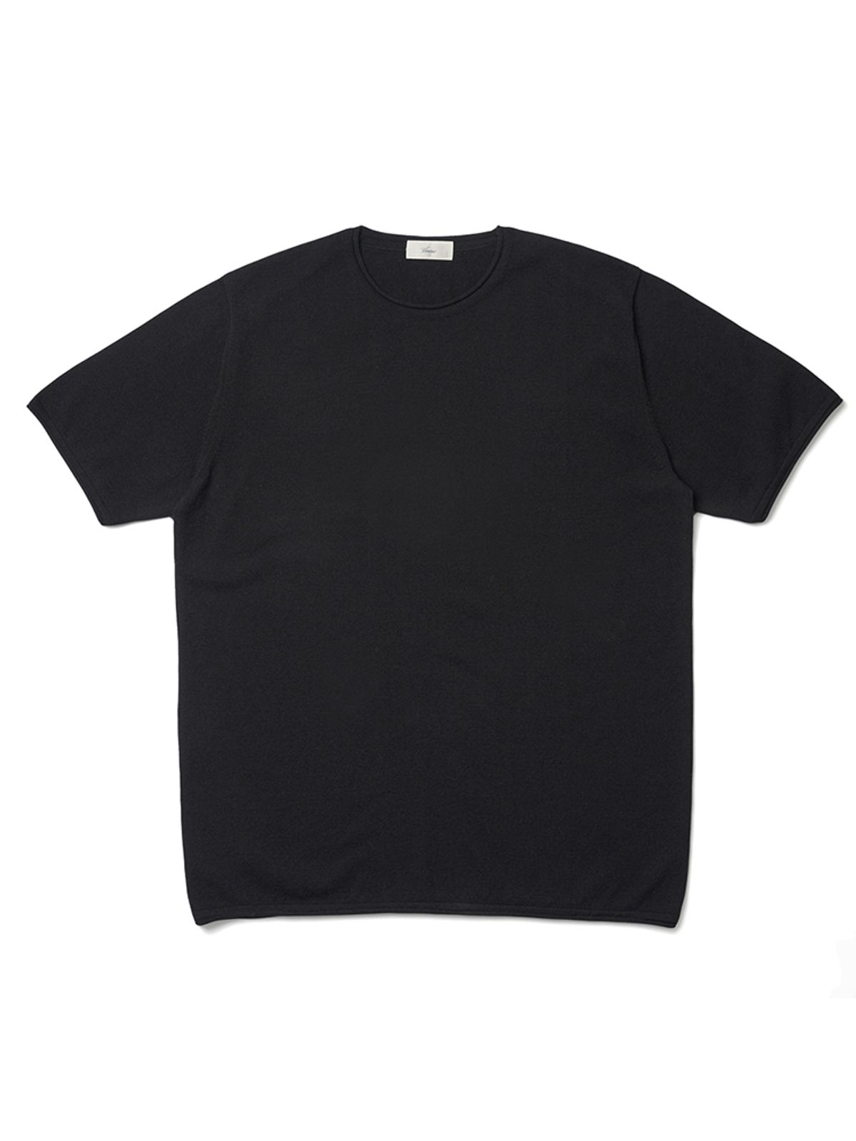 베르노(VERNO) Boucle Crew-neck Knit Black