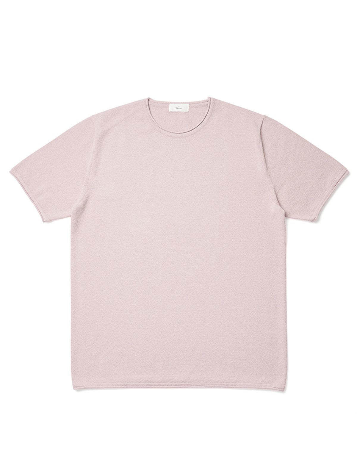 베르노(VERNO) Boucle Crew-neck Knit Pink