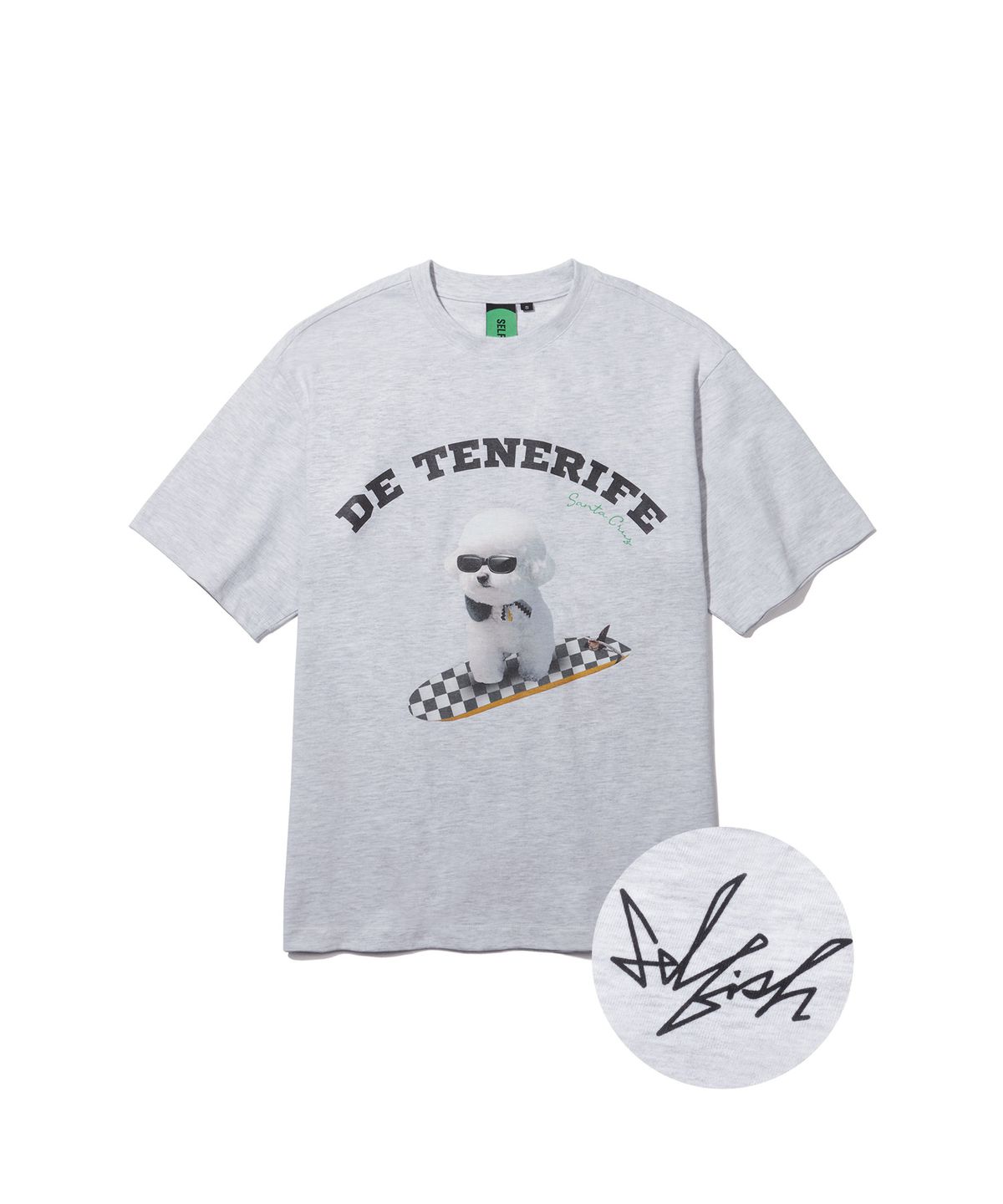 셀피쉬(SELFISH) S223TS12 서핑 토토 반팔 티셔츠 (LIGHT GREY)