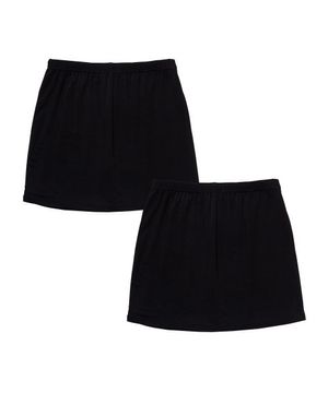 인견 Y커버 이너 스커트팬츠 - 블랙 2P