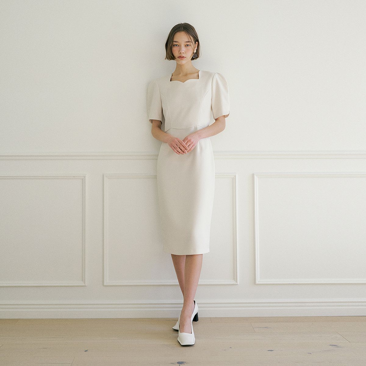 루시르주(LUCIR ZU) Tulip one-piece (cream)