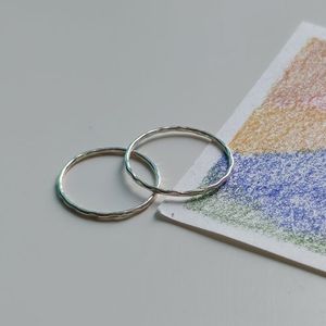 잔잔한 마음의 물결 실반지_925silver