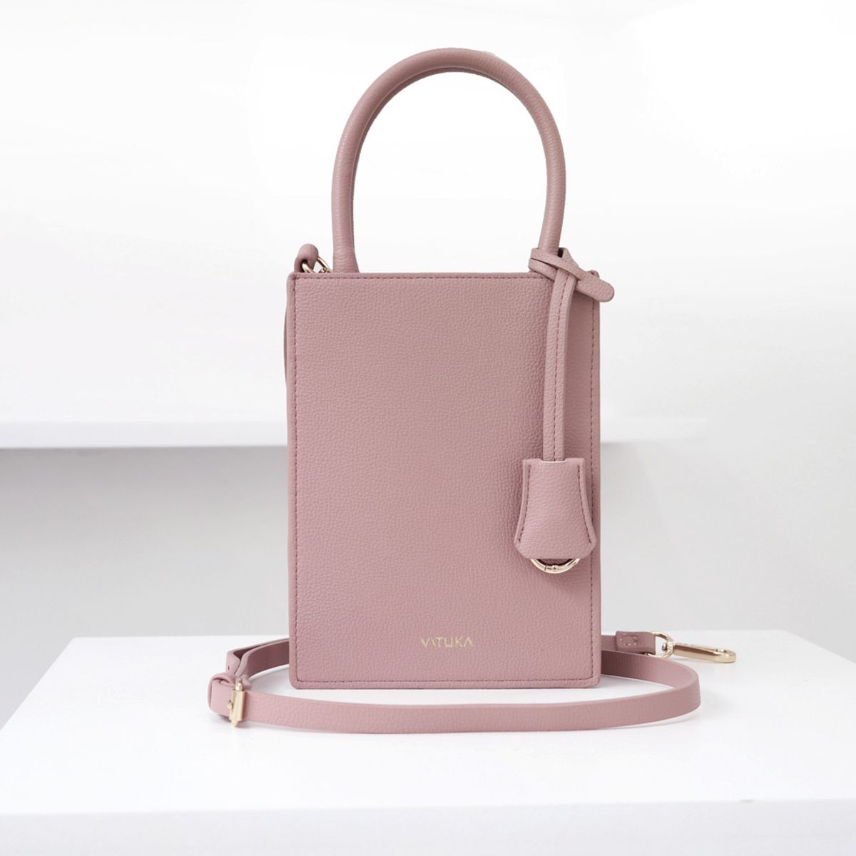 바투카(VATUKA) Emilyline Bag (에밀리라인백) Pink 미니 핸드폰 가방