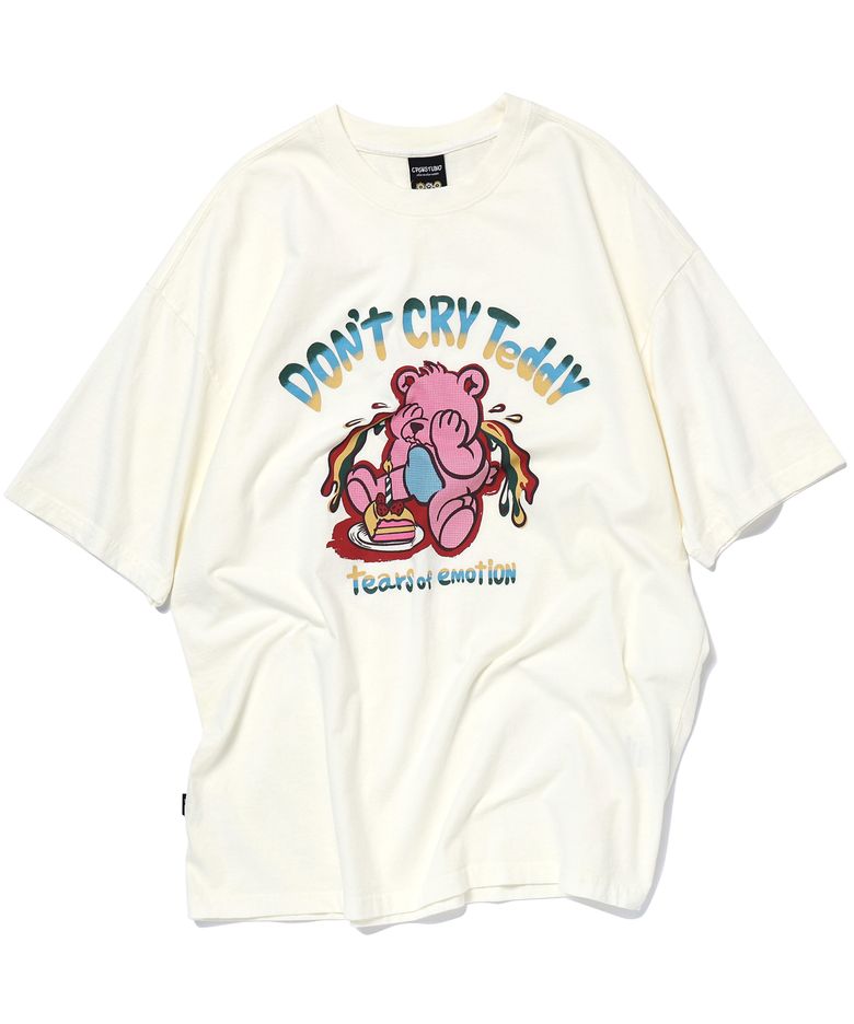 Dont Cry Teddy 반팔티 크림