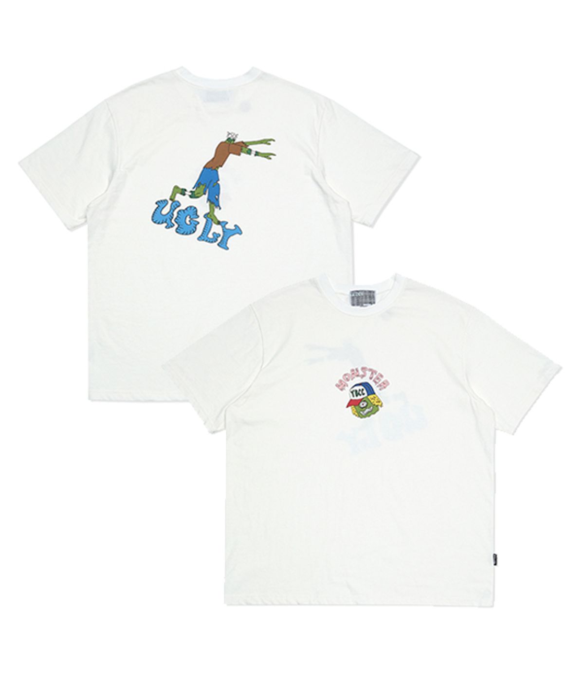 유쓰배쓰(YOUTHBATH) 22SS MONSTER GRAPHIC T-SHIRT_WHITE