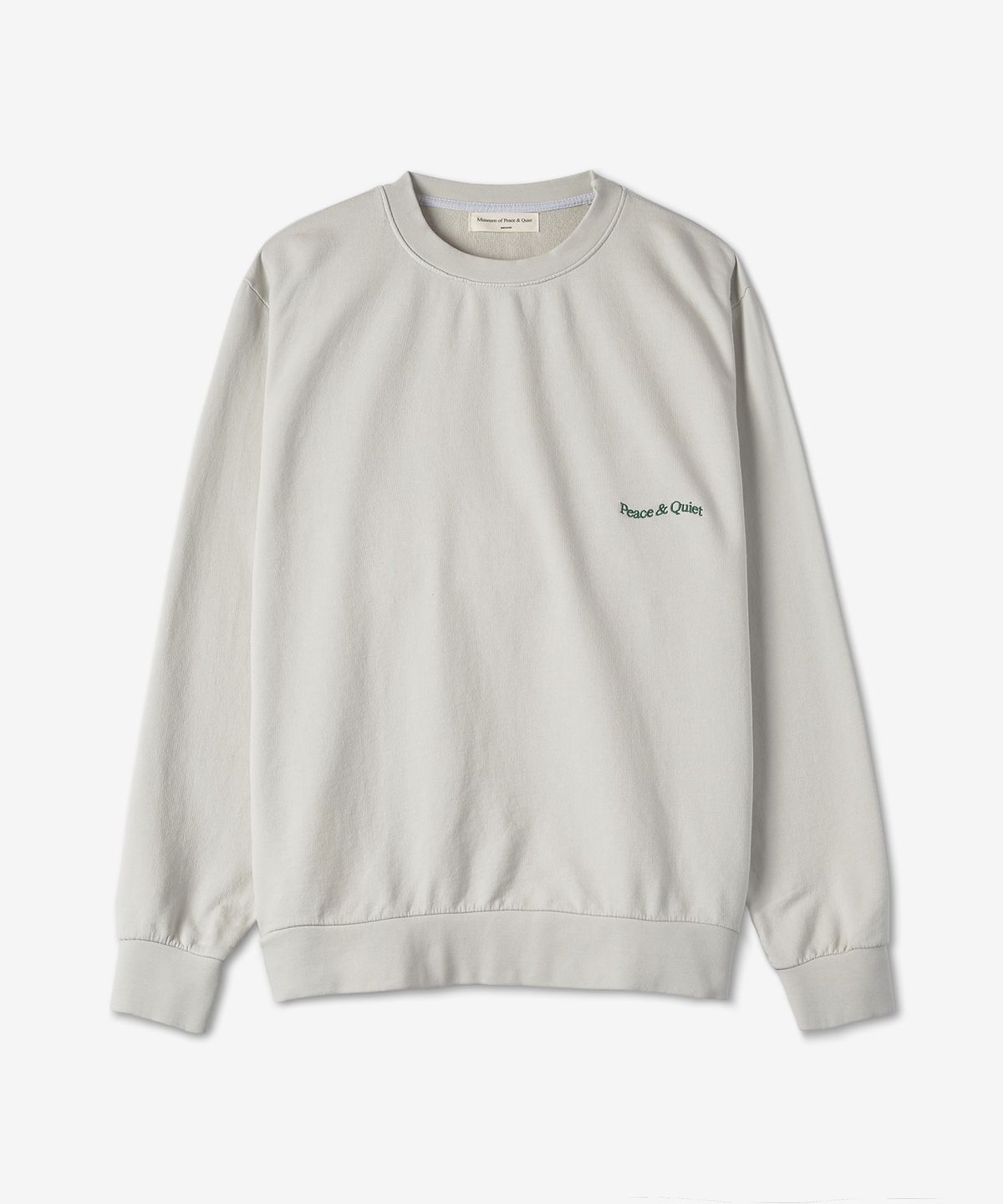 뮤지엄 오브 피스 앤 콰이엇(MUSEUM OF PEACE&QUIET) 마이크로 워드마크 맨투맨 - 헤더그레이 / MOPQSS2230HEATHERGRAY