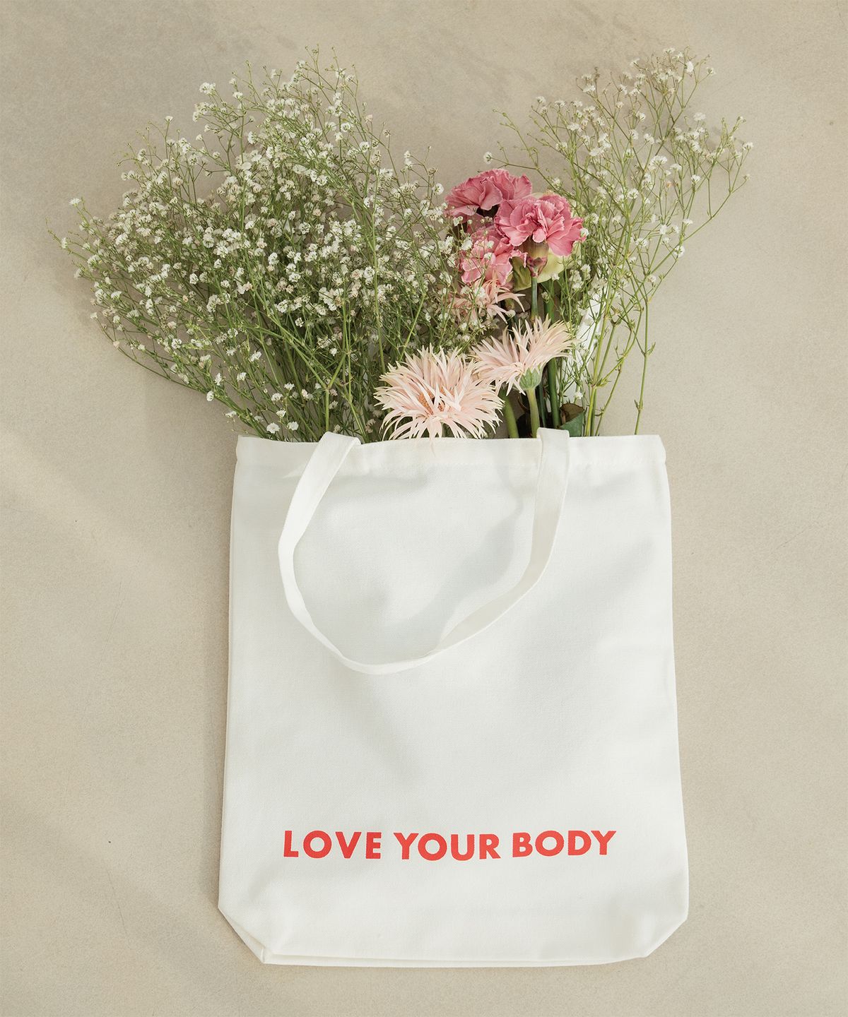 러브유어바디(LOVEYOURBODY) LYB 로고 에코백