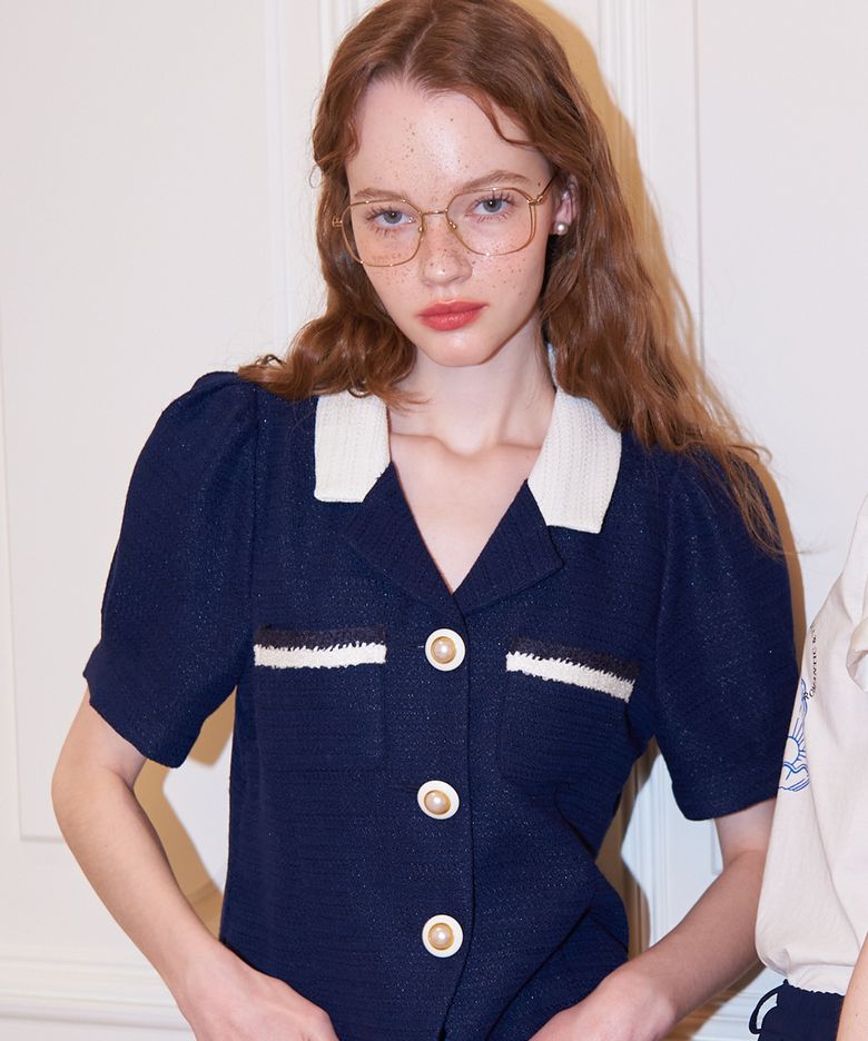 Vintage Puff Shoulder Jacket_ 2 Colors