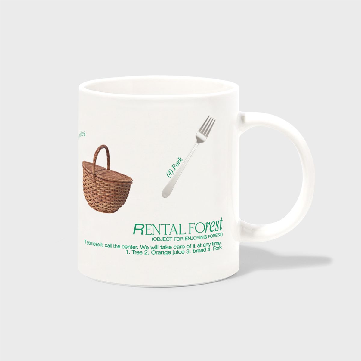 앤커버(NCOVER) RENTAL FOREST OBJECT-GREEN(머그컵)