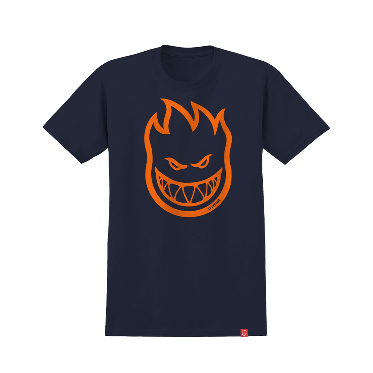 스핏파이어(SPITFIRE) BIGHEAD S/S T-Shirt - MIDNIGHT NAVY (ORANGE Print) 51010001IF