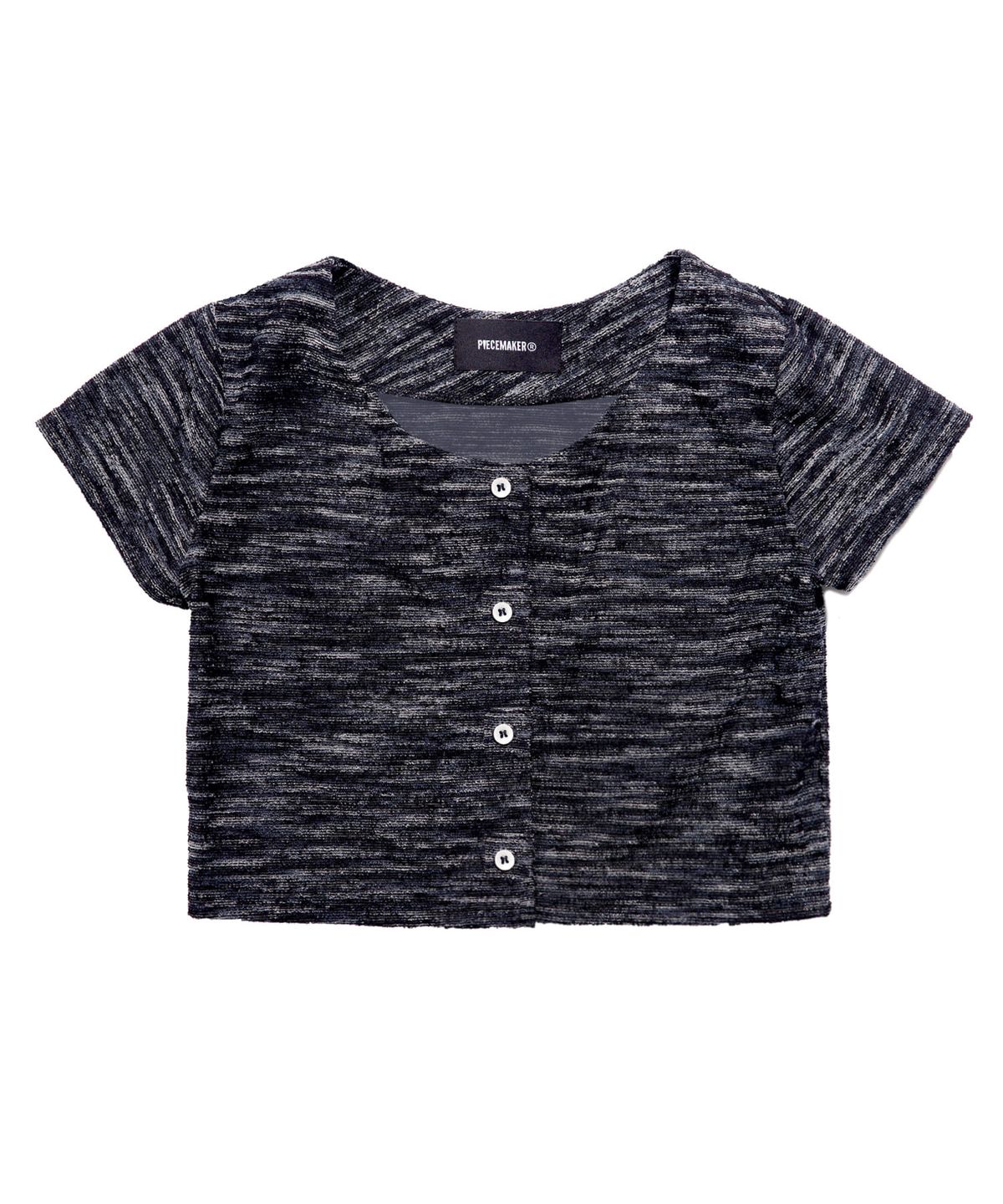 피스메이커(PIECE MAKER) ETHNIC TERRY SS CARDIGAN (NAVY)