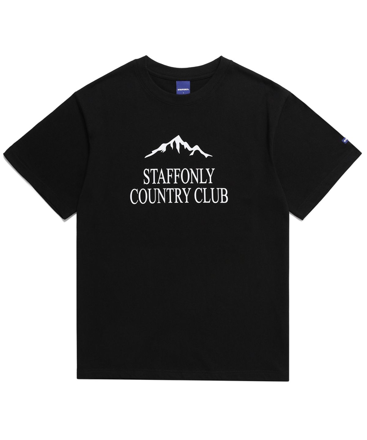 스텝온리(STAFFONLY) MOUNTAIN CC TEE (BLACK)