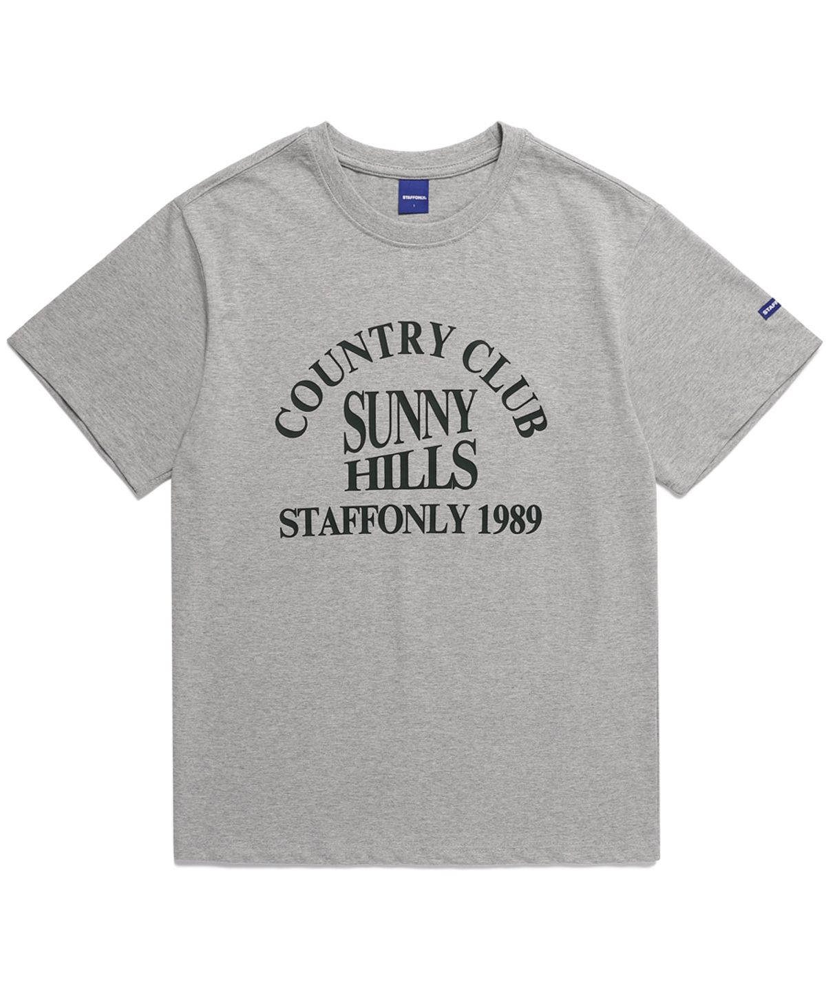 스텝온리(STAFFONLY) SUNNY HILLS TEE (MELANGE GREY)