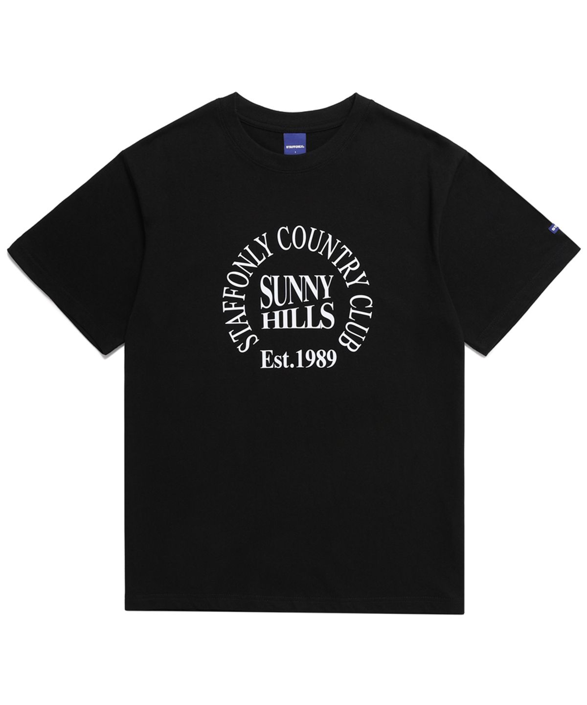 스텝온리(STAFFONLY) EST 1989 TEE (BLACK)