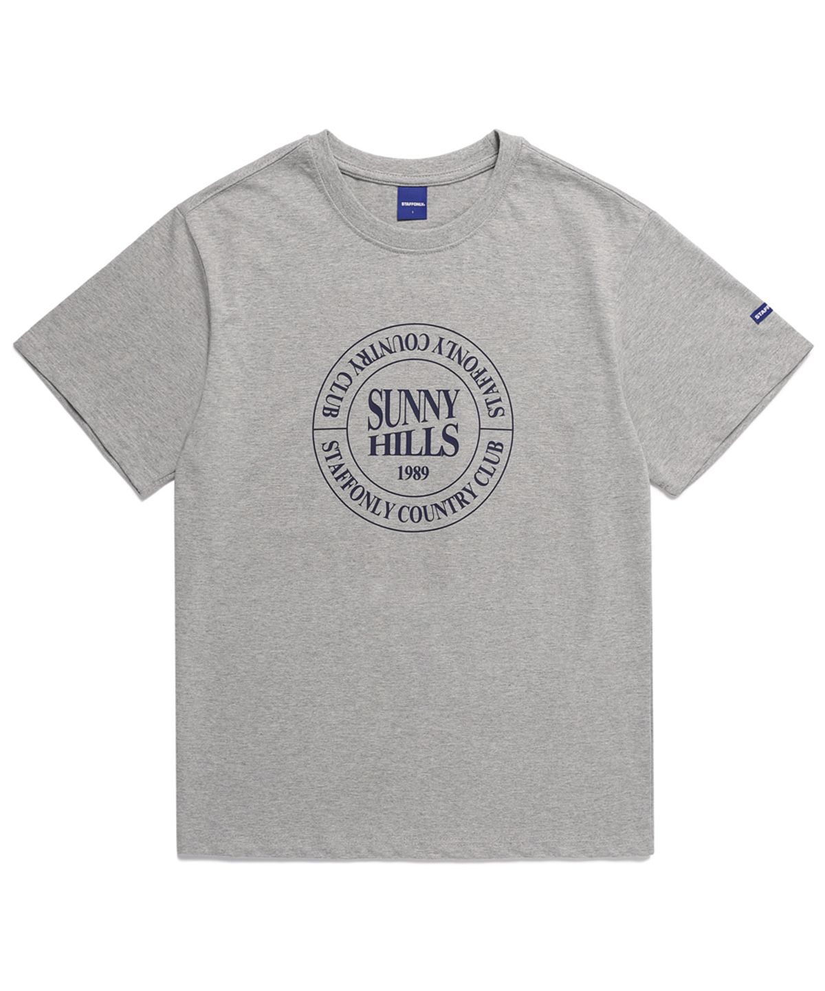 스텝온리(STAFFONLY) SUNNY HILLS LOGO TEE (MELANGE GREY)