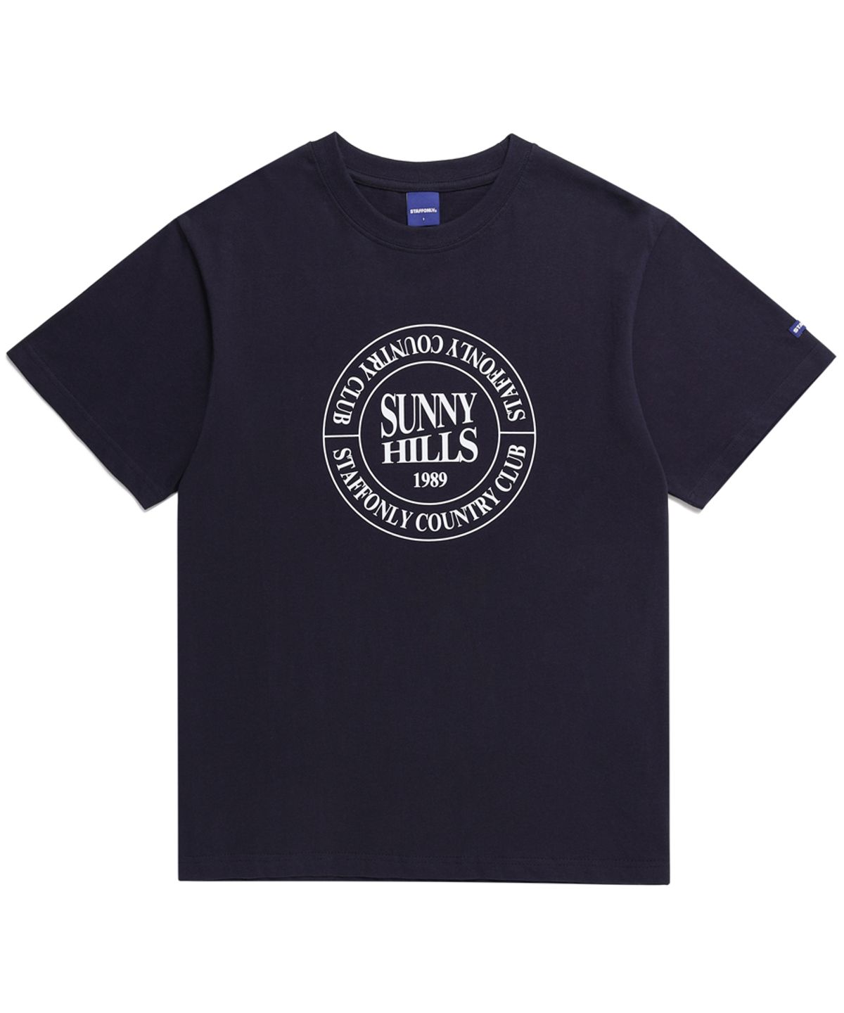 스텝온리(STAFFONLY) SUNNY HILLS LOGO TEE (NAVY)