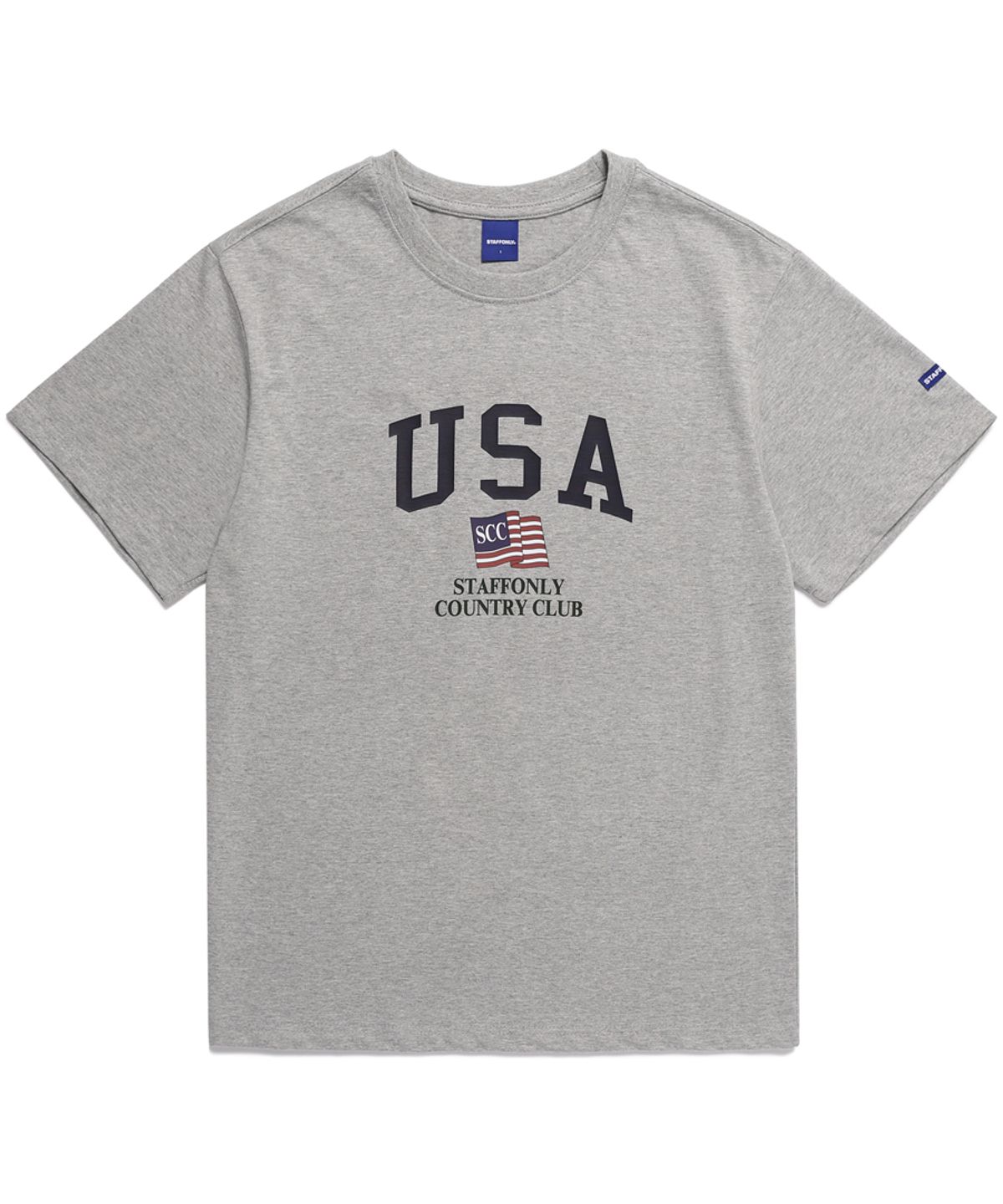 스텝온리(STAFFONLY) USA TEE (MELANGE GREY)
