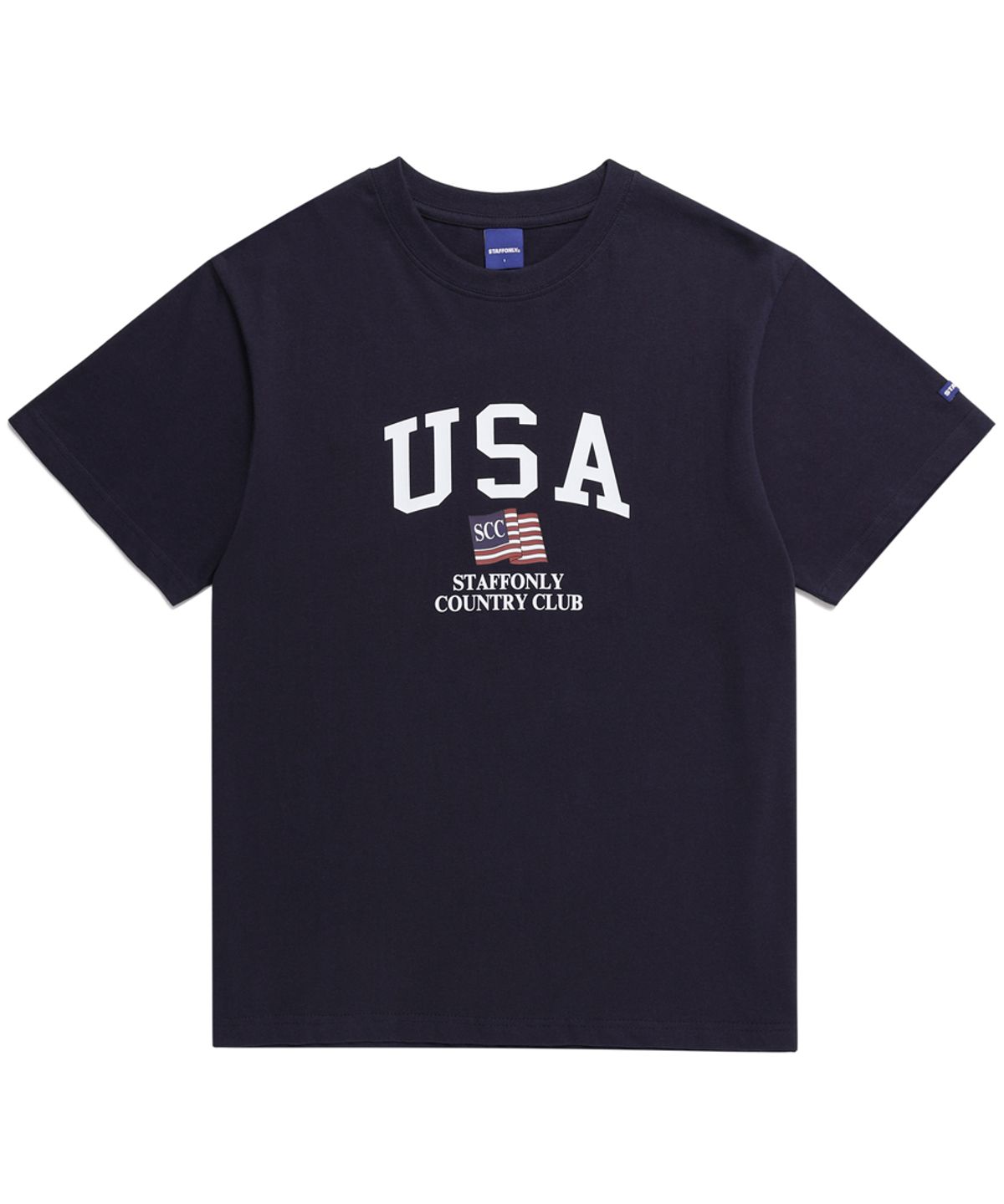 스텝온리(STAFFONLY) USA TEE (NAVY)