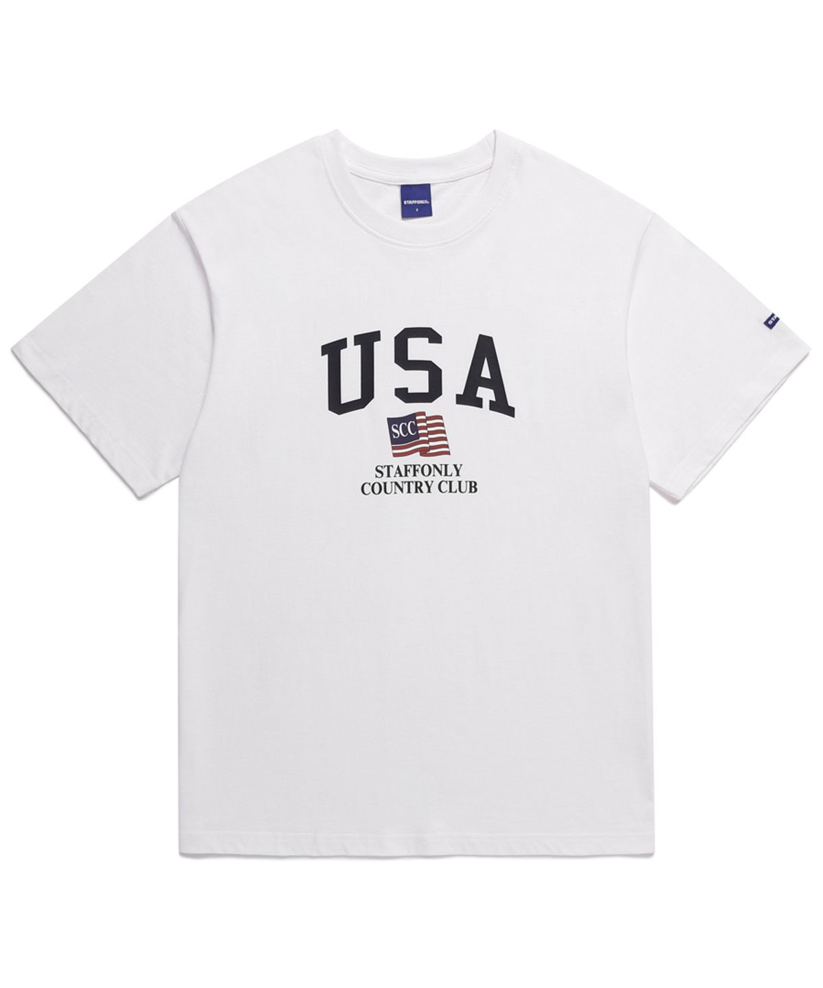 스텝온리(STAFFONLY) USA TEE (WHITE)