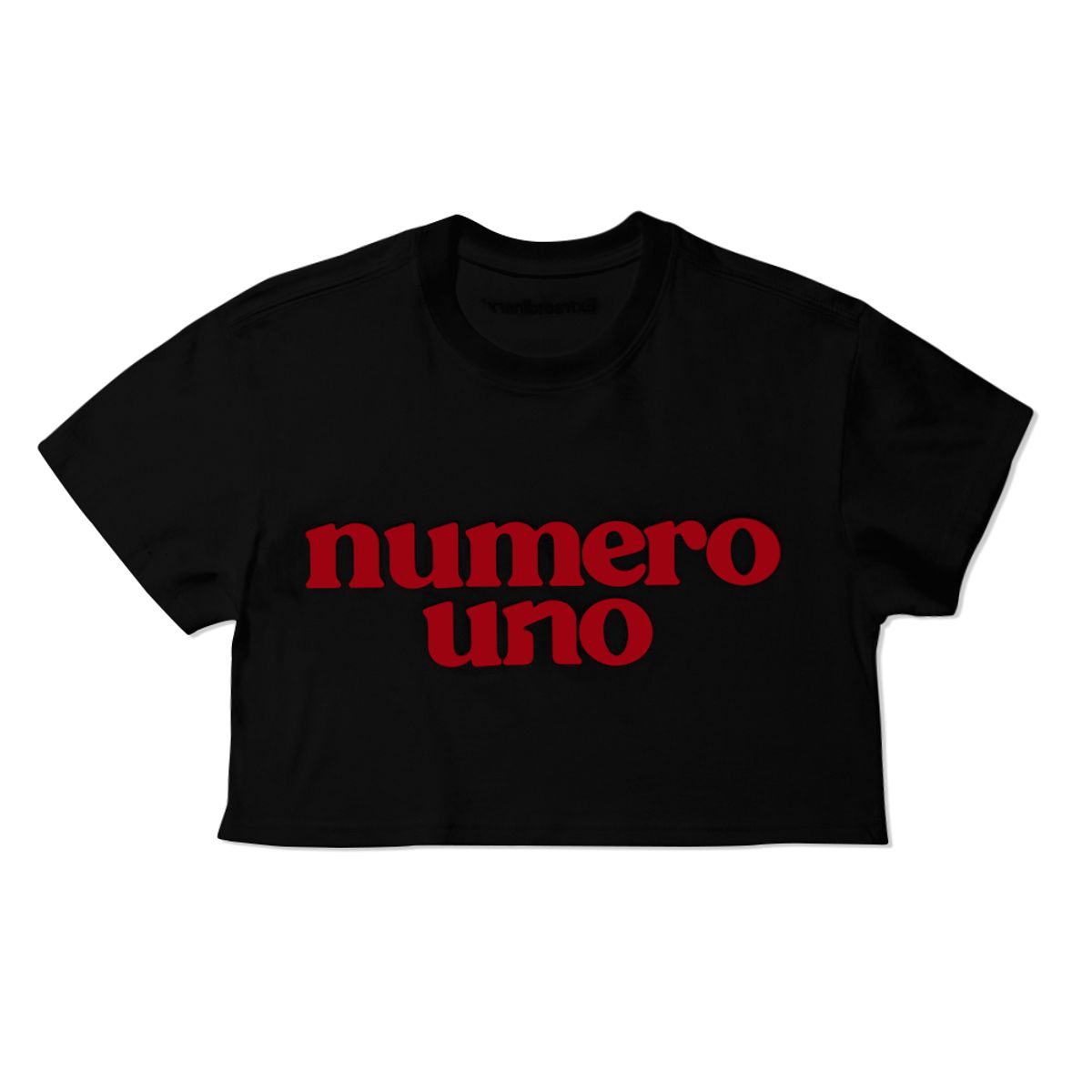 엑스트라오디너리(EXTRAORDINARY) NUMERO UNO CROP TEE BLACK