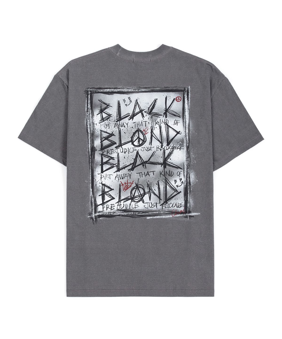 블랙블론드(BLACKBLOND) 비비디 디스오더 피그먼트 티셔츠 (그레이)